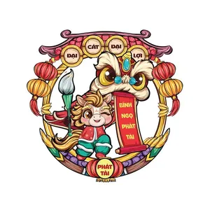 Linh Vật Ngựa Tết Độc Đáo – File Vector EPS Hoạt Hình Ấn Tượng