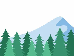 Hình ảnh cây thông file vector mẫu KS710