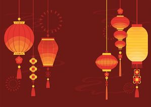 Background đèn lồng trang trí dịp tết nguyên đán file vector mẫu CR456