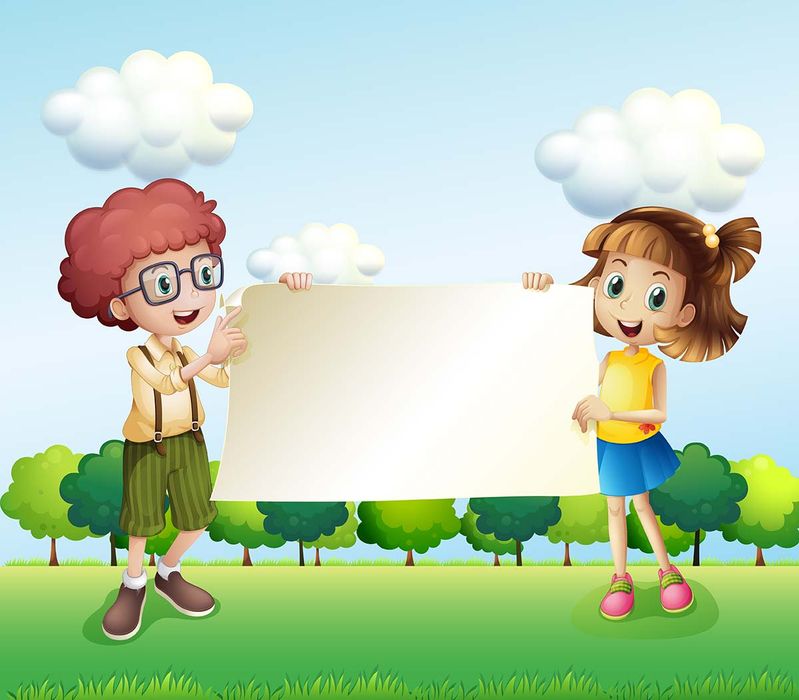 Background bé cùng nhau học tập file vector mẫu CR255