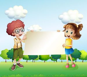 Background bé cùng nhau học tập file vector mẫu CR255