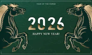 Banner Tết 2026 Giáp Ngọ – Thiết Kế Vectơ Ngựa Vàng Độc Đáo