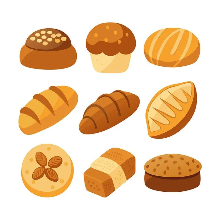 Bộ Sưu Tập Bánh Mì Minh Họa Vector EPS Đa Dạng