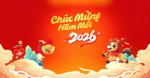 Banner Tết 2026 Chúc Mừng Năm Mới - Thiết Kế Vector Độc Đáo