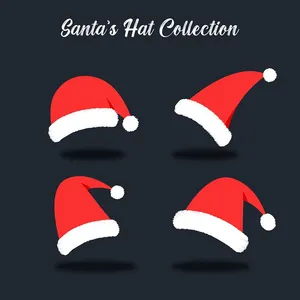 Hình ảnh chiếc mũ ông già noel file vector mẫu CR1797