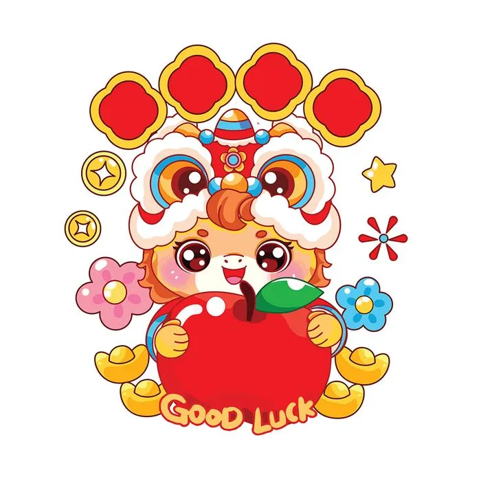 Linh Vật Tết Canh Ngọ Dễ Thương Minh Họa Vector EPS