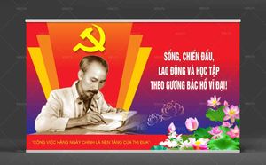 Backdrop kỷ niệm ngày sinh Chủ tịch Hồ Chí Minh file CDR mẫu CR363