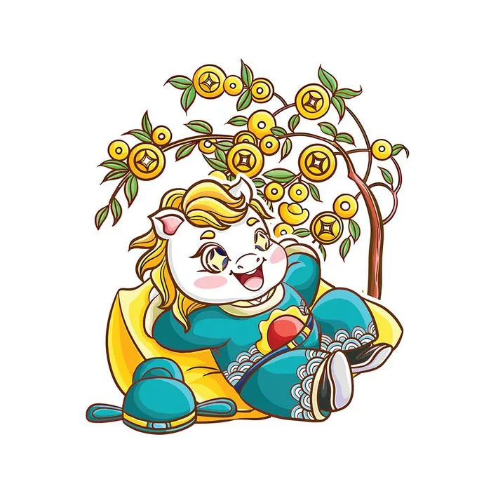 Linh Vật Ngựa Tết Bính Ngọ 2026 - Hình Minh Họa Vector EPS Độc Đáo