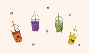 Hình ảnh cốc trà sữa file vector mẫu CR628