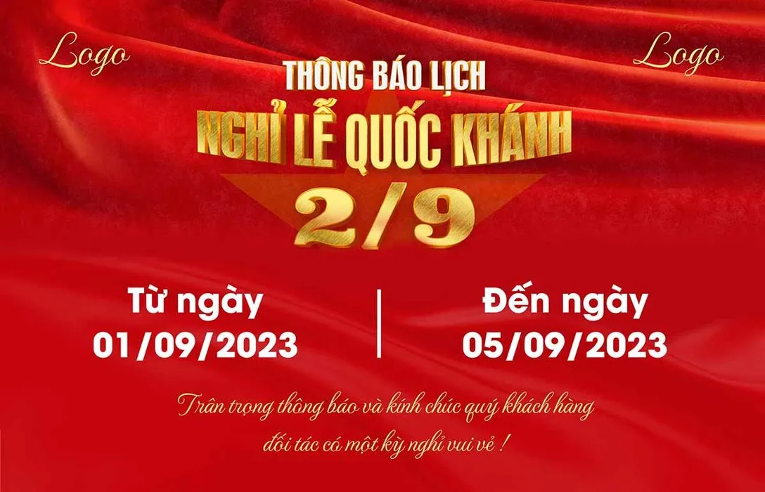 Banner chào mừng ngày quốc khánh 2-9 file PSD mẫu KT16