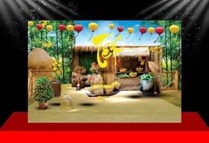 Backdrop Tết Cổ Truyền - Thiết Kế Vector Độc Đáo