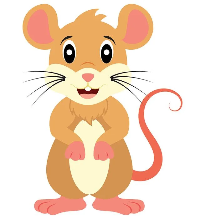 Chuột Hoạt Hình Dễ Thương - Hình Minh Họa EPS Vector