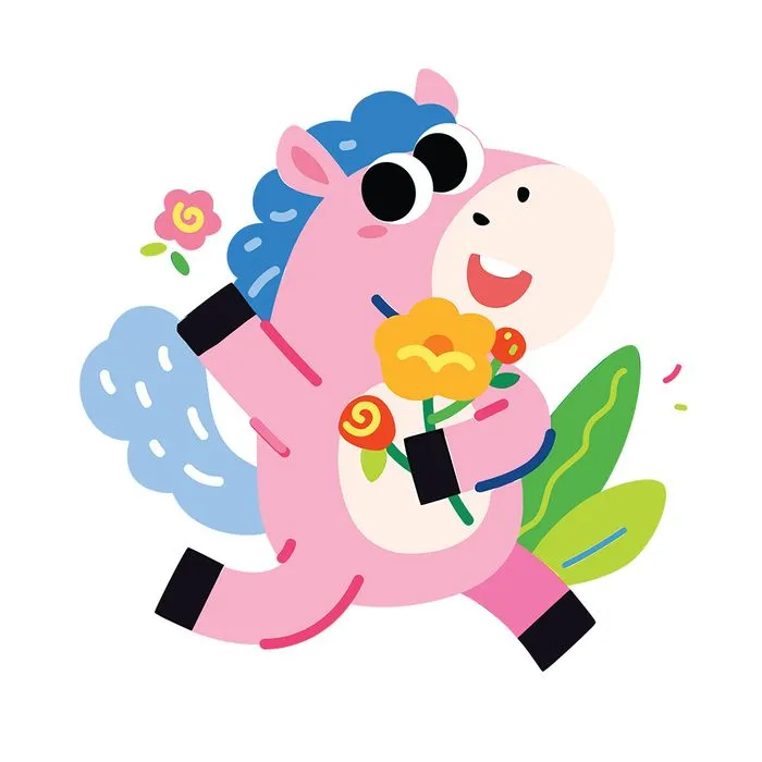 Linh Vật Ngựa Tết Bính Ngọ 2026 - Hình Minh Họa Vector Dễ Thương