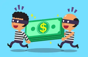 Hình ảnh người lừa đảo tiền file vector mẫu LD3