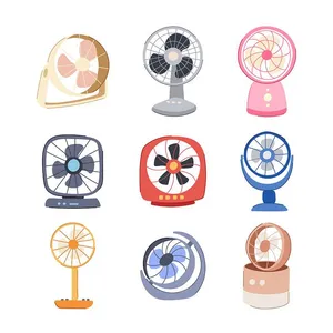 Bộ sưu tập quạt điện file vector mẫu OC61