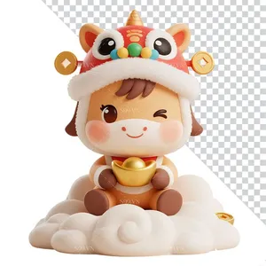 Linh Vật Ngựa Tết Nguyên Đán Dễ Thương - Hình Minh Họa PNG Chất Lượng Cao