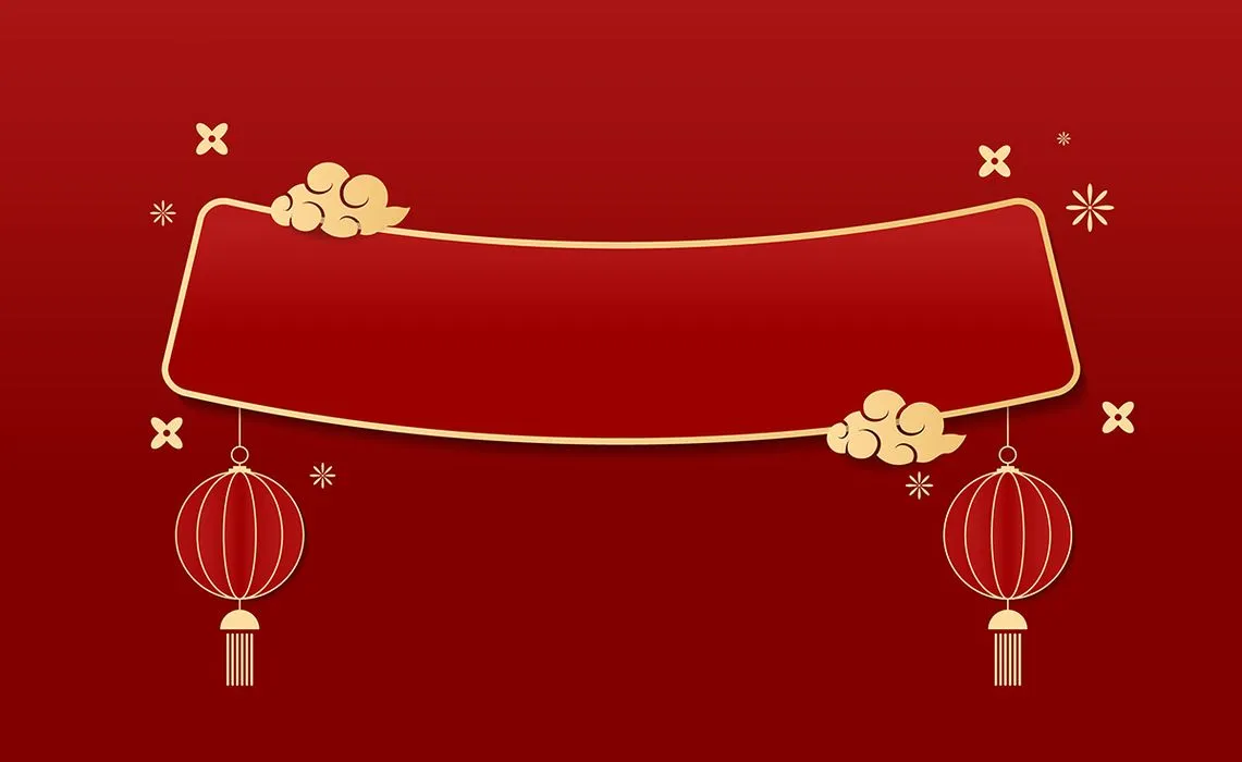 Khung Chúc Tết Nguyên Đán Đỏ Vàng - EPS Vector Thiết Kế Đồ Họa