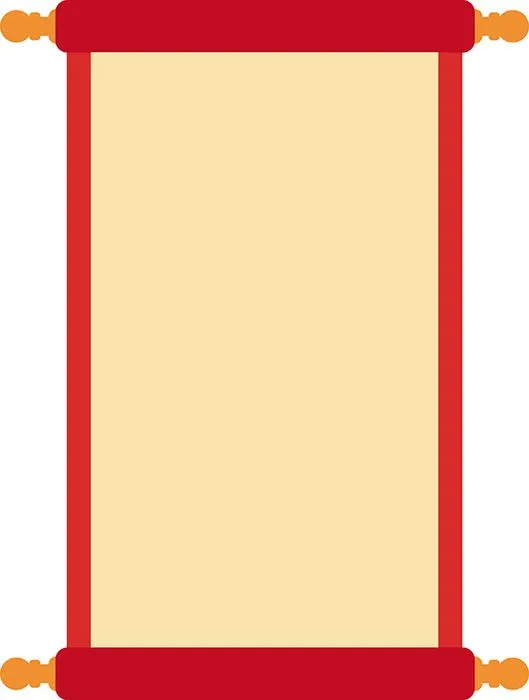 Câu Đối Tết Cuộn Tròn Đỏ - Vector Minh Họa Chuẩn SEO