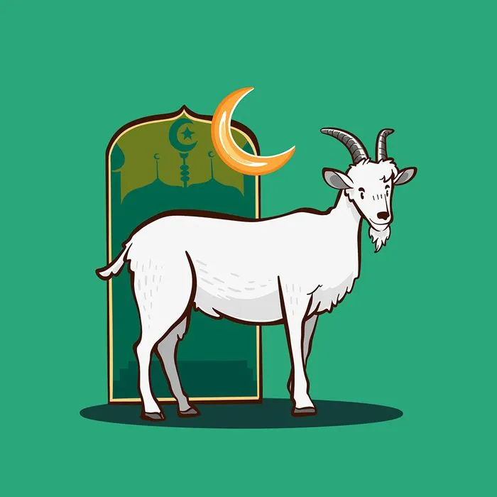 Hình ảnh chú dê file vector mẫu KS547