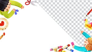 Background bé cùng nhau học tập file PNG mẫu CR256