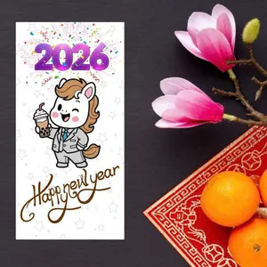 Mẫu Lì Xì 2026 Ất Tỵ Hoạt Hình Dễ Thương – File Vector CDR