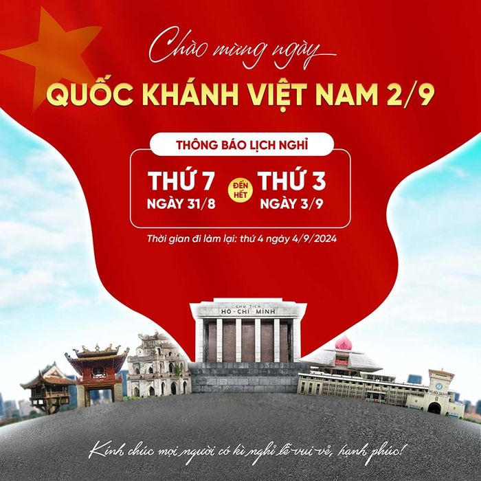 Poster chào mừng kỉ niệm ngày Quốc khánh 2-9 file PSD mẫu CR1009