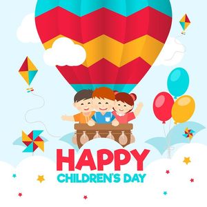 Banner trẻ em cùng nhau vui chơi file vector mẫu CR1275