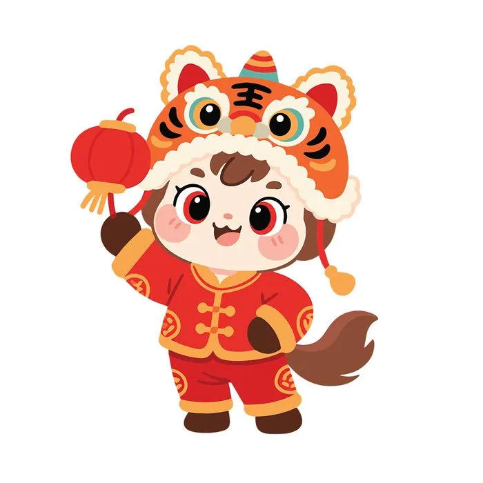 Linh Vật Ngựa Tết Nguyên Đán Dễ Thương - Hình Minh Họa Vector EPS