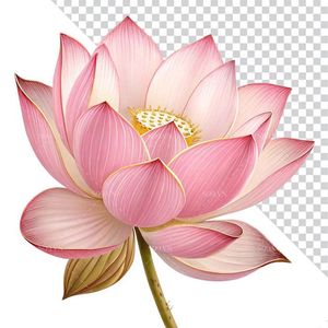Hình ảnh bông hoa sen file PNG mẫu CR1634