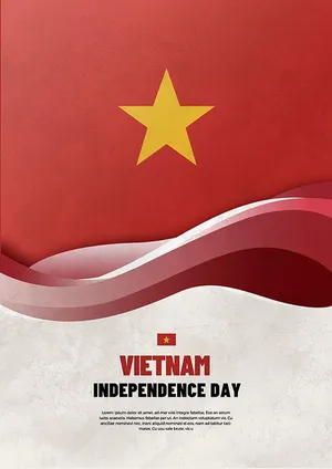 Poster chào mừng ngày quốc khánh file PSD mẫu KT13