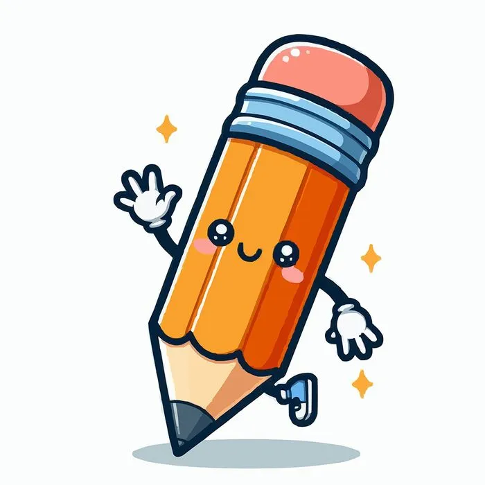 Hình ảnh cảm xúc của cây bút chì file vector mẫu HH21