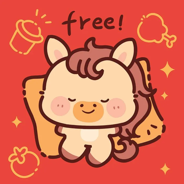 Ngựa Tết Bính Ngọ 2026 Dễ Thương - Hình Minh Họa Vector EPS