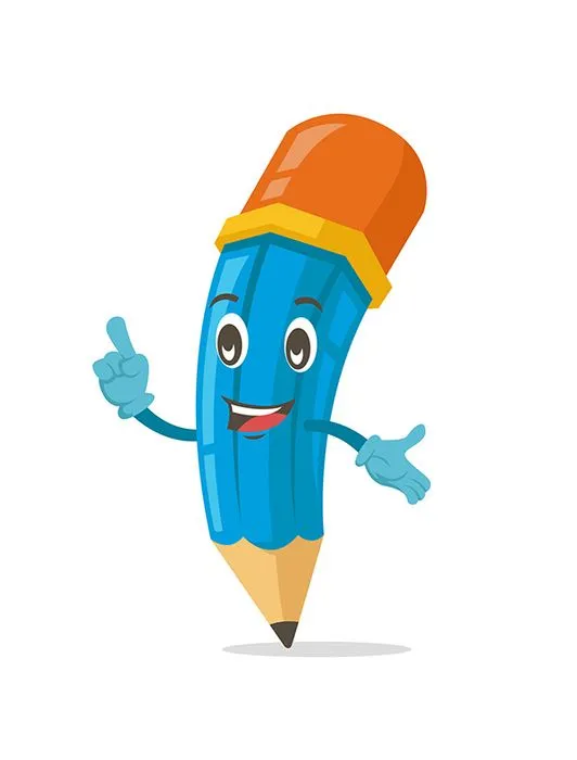 Hình ảnh cây bút chì file vector mẫu HH6