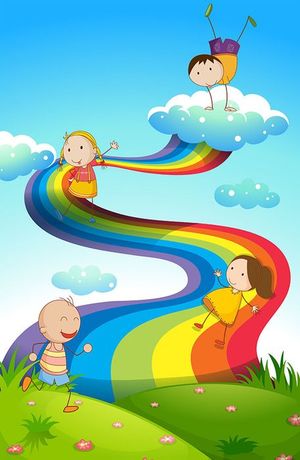 Background bé học tập edu file vector mẫu CR209