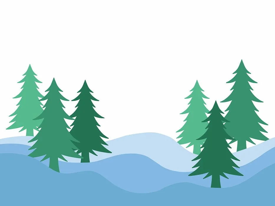 Hình ảnh cây thông file vector mẫu KS715