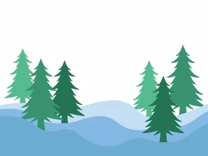 Hình ảnh cây thông file vector mẫu KS715