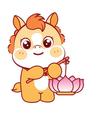 Linh Vật Ngựa Tết - Hình Minh Họa Vector Dễ Thương