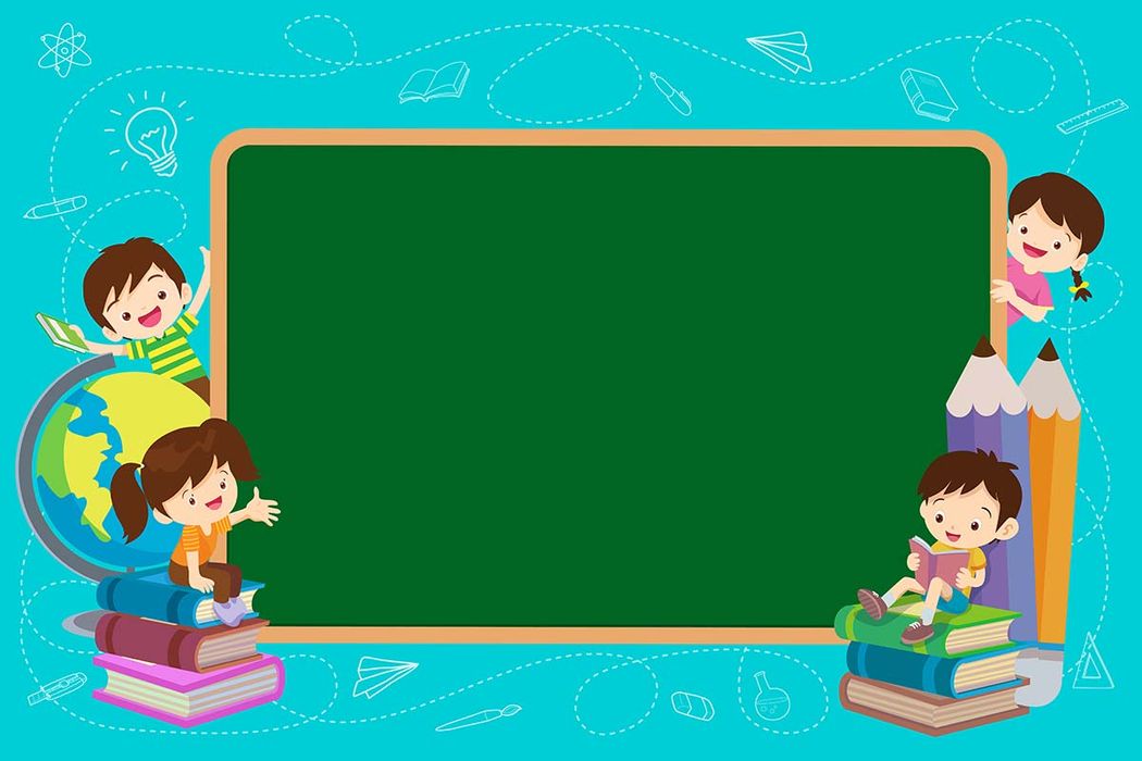 Background bé học tập file vector mẫu CR216
