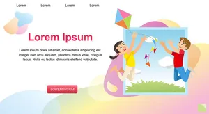 Banner bé học tập edu file vector mẫu KS199