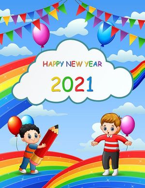 Poster bé học tập file vector mẫu CR221