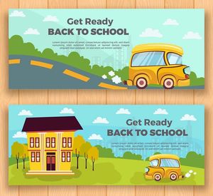 Banner bé học tập edu file vector mẫu CR291