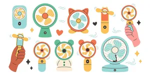 Bộ sưu tập cái quạt file vector mẫu OC8