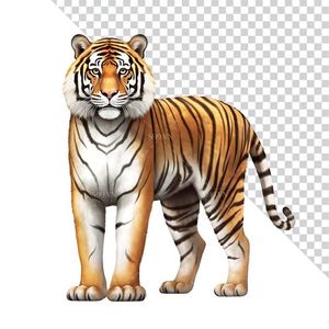 Hình ảnh chú hổ dũng mãnh file PNG mẫu CR1040