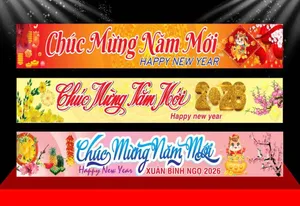 Banner Tết 2024 - 2026 Đa Dạng Chủ Đề Chúc Mừng Năm Mới