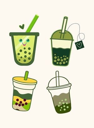 Hình ảnh cốc trà sữa file vector mẫu CR730
