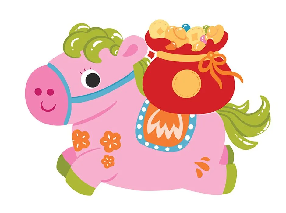 Linh Vật Ngựa Tết Bính Ngọ 2026 - Hình Minh Họa Vector Dễ Thương