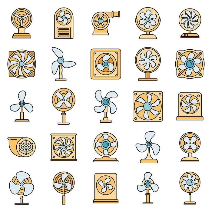 Bộ sưu tập quạt file vector mẫu OC44