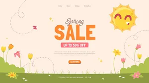 Background sale đồ dùng học tập file vector mẫu KS237