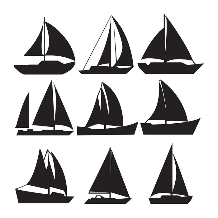 Bộ sưu tập cánh buồm file vector mẫu HH212