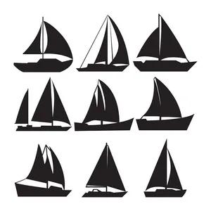 Bộ sưu tập cánh buồm file vector mẫu HH212